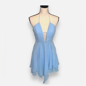 REVOLVE Light Blue Backless Dress